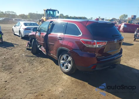 2016 Toyota Highlander Limited V6 from USA, damaged, VIN 5TDDKRFH0GS258684